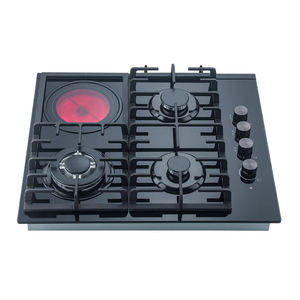 Estufa de Gas Butano con 4 Quemadores para Cocinar, Placas de Gas y Eléctricas de Cerámica Esmaltada, 2 Hornillas - Product Image 1