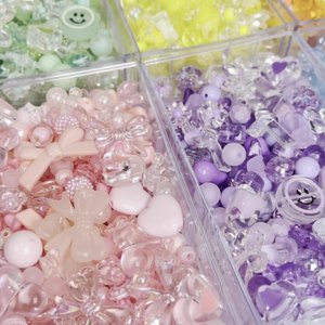 24 мм * 17 мм 1 пакет/500 грамм 800-1500 шт./упаковка, Акриловые Свободные бусины, Аксессуары для браслета, цепочка для телефона, акриловые бусины - Product Image 2
