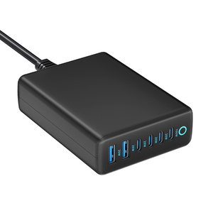 <span class=keywords><strong>Cargador</strong></span> de Escritorio GaN de 200W con 6 Puertos, Carga Rápida PD QC SCP, Multiprotocolo, USB <span class=keywords><strong>Tipo</strong></span> C para MacBook, iPhone, <span class=keywords><strong>Huawei</strong></span>, Xiaomi - Product Image 2