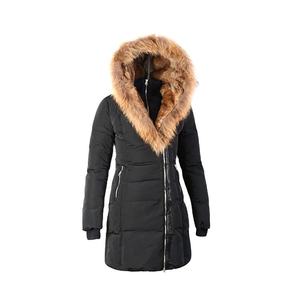 <span class=keywords><strong>Manteau</strong></span> d'hiver chaud et élégant pour <span class=keywords><strong>femme</strong></span> avec col en fausse fourrure, long <span class=keywords><strong>manteau</strong></span> en duvet avec col en fausse fourrure - Product Image 1
