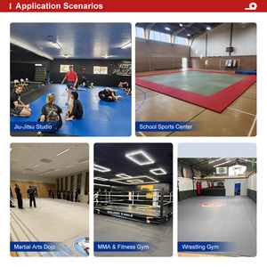 Tapis antidérapant texturé enroulable pour salle de sport commerciale, club sportif, entraînement de lutte, BJJ et zone d'entraînement MMA - Product Image 5