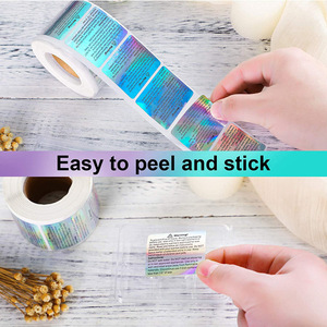 Nhãn Dán Cảnh Báo Tan Chảy Sáp Nhãn Dán Nến Nhãn Dán Ba Chiều CuộN Nến Holo Cầu Vồng Nhãn Dán Trang Trí An Toàn - Product Image 4