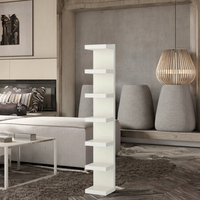 AILICHEN Simple Mobilier de Maison Moderne Bibliothèque en Bois Étagère de Rangement en Chêne Bambou Acier pour Salon Chambre École Hall