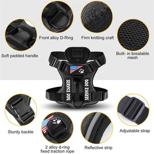 Nouveau <span class=keywords><strong>harnais</strong></span> de poitrine tactique pour chien de grande taille avec <span class=keywords><strong>harnais</strong></span> tactique pour chien réfléchissant la nuit - Product Image 5