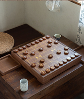 Solid Wooden 2-in-1 Desktop Chess Go Board Montessori Educational Games for 2 to 4 and 5 to 7 Years Kids Unisex