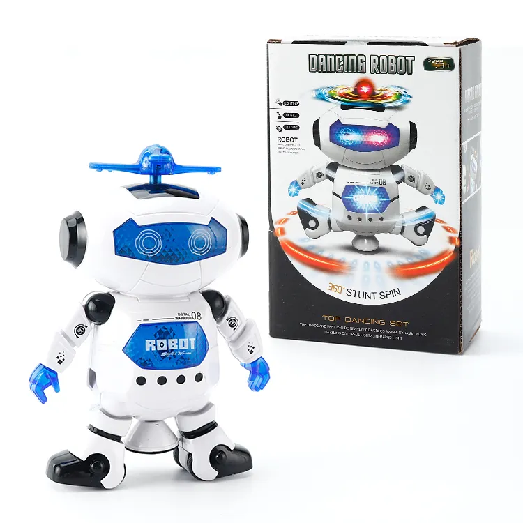 Wholesale 2021 New Children Intelligent Educational Battery Operated Electric Smart Light Music Walking Toy Dancing Robots Kids