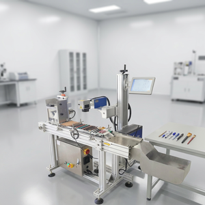 Machine de marquage laser pour étuis de stylos industriels, pour la production en série, avec alimentation automatique et marquage de codes variables - Product Image 2