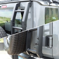 JOP4X4 3/5 portes 19-24 accessoires extérieurs galerie de toit échelle arrière hayon échelle pour Suzuki 4th Gen Jimny Sierra JB64 JB74 JC74