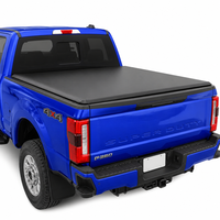 Bâche de benne souple enroulable résistante aux intempéries pour Chevrolet Silverado 1500 2017-2026 Ford F-350 Super Duty avec benne de 6,75 pieds – Pièces de camionnette