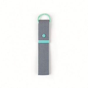 สายคล้องกันหายแบบผ้าแคนวาสสำหรับผู้หญิงและผู้ชาย พร้อมจี้โลหะ ใช้เป็นพวงกุญแจ ของขวัญสำหรับกระเป๋าเดินทาง เป้สะพายหลัง และพวงกุญแจเปล่า - Product Image 1