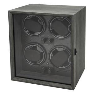 2025 Otomatik Aktif Sessiz Ticari 1 2 4 Saatlik Saat Kurma Makinesi Özel Ahşap Saat Kurma Kutusu Mavi Ledli - Product Image 3