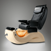 Fauteuil de pédicure de luxe moderne avec massage et plomberie pour salon de manucure