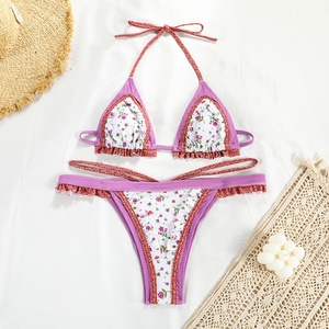 OUTPACE New Women Swimwear <b>Set</b> Split High Waist,tummy Control Swimwear Women for Sale - Product Image 2