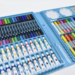 Ensemble <span class=keywords><strong>de</strong></span> 129 pinceaux d'art pour étudiants, outils <span class=keywords><strong>de</strong></span> <span class=keywords><strong>dessin</strong></span> spécialisés, bâtonnets colorés, stylos acryliques, marqueurs, coffret cadeau pour crayons <span class=keywords><strong>de</strong></span> couleur - Product Image 2