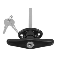 Quincaillerie de remplacement de verrouillage à poignée en T à clé pour kit de cylindres de serrure de poignée de porte de garage et de hangar de camion