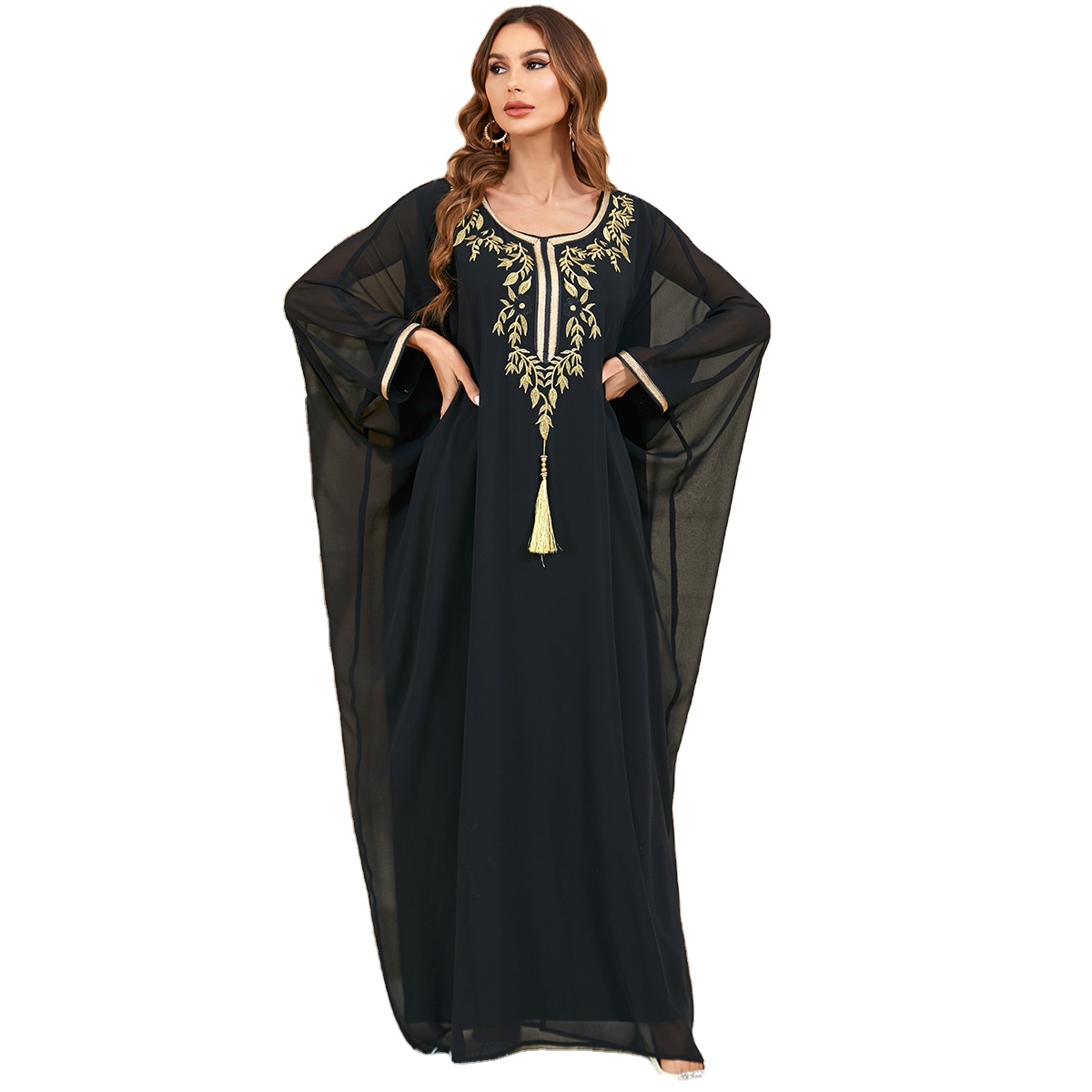 black dress eastern Middle East Luxe Dress