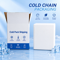 Boîte d'expédition isotherme personnalisée en carton ondulé pour la chaîne du froid, emballage pour aliments et produits pharmaceutiques, livraison à température contrôlée