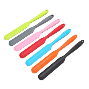 Newest Kitchen Baking Long Spatula All-in-one Small Silicone Spatula Butter Cream Mixing Knife Scraping Side Spatula