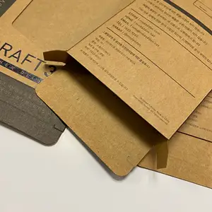 Индивидуальная биоразлагаемая упаковочная коробка из крафт-бумаги для iphone, чехлов, оптовая продажа, упаковочные коробки для мобильных телефонов