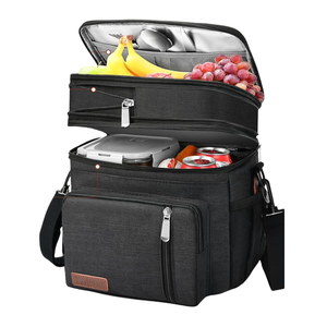 Muestra gratis Evercredit logotipo personalizado reutilizable comida aislada térmica almuerzo enfriador portátil Picnic bolsa de aislamiento - Product Image 1