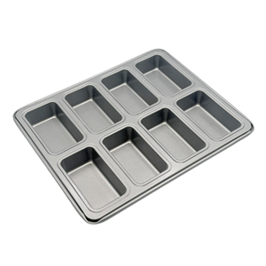 8 Cup Mini Loaf Muffin Pan Carbon Steel with Non-Stick Coating <b>Good</b> Release Performance <b>Baking</b> Dishes & Pans - Product Image 4