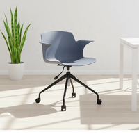 Chaises de salle à manger empilables ergonomiques en plastique, siège respirant anti-UV et rafraîchissant pour l'école, le bureau, la maison et le salon