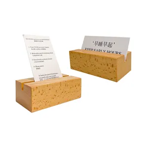 Wooden Card Stand Display Wooden Product for Price Label Wood Wedding Place Card Holders