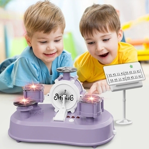 Mini tambor eléctrico creativo para niños, instrumento de percusión con soporte, juguete para educación temprana - Product Image 5