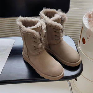 Bottes Uggs à plateforme pour femme, personnalisées, en daim de vache, imperméables, antidérapantes, respirantes, chaudes pour l'hiver, avec logo à la cheville, nouvelle collection 2026 - Product Image 6