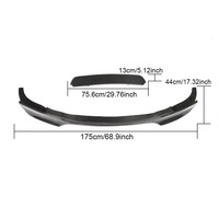 Lèvre de pare-chocs avant en fibre de carbone pour BMW F10 M5 2012-2017