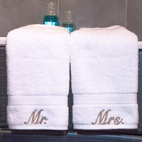 Ensemble de serviettes de bain pour le visage et les mains de l'hôtel 5 étoiles, logo personnalisé, 100% coton, séchage rapide, tissées, blanches, serviettes de bain de spa