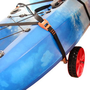 Onefeng-Carrito grande de acero inoxidable para <span class=keywords><strong>kayak</strong></span>, canoa y barco, <span class=keywords><strong>ruedas</strong></span> de playa de plástico, carrito para 1 persona - Product Image 4