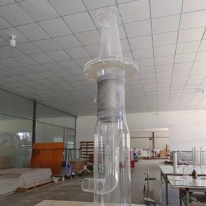 Dispositif expérimental en tube rond acrylique de grande taille, instrument transparent avec services de découpe et d'estampage, usage industriel, taille personnalisée - Product Image 2