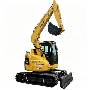 Excavadora de cadenas Komatsu PC78 original de Japón, 7 toneladas, usada, miniexcavadora Komatsu PC 78/ PC78/ PC78-8/ PC78us-6, retroexcavadora usada - Product Image 1
