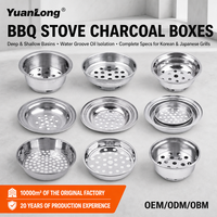 Revêtement intérieur pour four à charbon commercial, boîte à charbon coréenne pour systèmes de barbecue à tirage ascendant et à tirage descendant