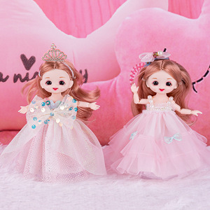 Mini 8-joint Ball-jointed Vinyl Gothic <strong>Doll</strong> Wedding Dress Outfit 17cm Fashion <strong>Doll</strong> <strong>Playset</strong> Wholesale Childrens Toy Set - Product Image 4