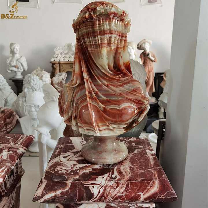 彫刻博物館の大理石の女性像販売ルーブルシャッチワースベールに包まれ