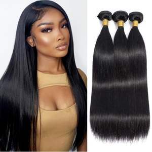 Extensions de Cheveux Humains 100% Naturels Lisses et Raides, Paquets de 30, 40 Pouces, Cheveux Bruts, 1, 3 ou 4 Paquets, Tissage Brésilien pour Femmes Noires - Product Image 2