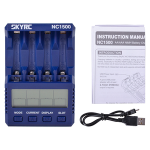 SkyRC NC1500ที่ชาร์จ2.1A <span class=keywords><strong>4</strong></span>ช่อง5V พร้อมเครื่องวิเคราะห์แบตเตอรี่ nimh/nicd รองรับพอร์ตชาร์จแอนดรอยด์พร้อมการวิเคราะห์การทดสอบแบตเตอรี่ - Product Image 5