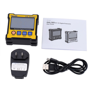 2024 New dxl360 kỹ thuật số thước đo mức độ đo hộp góc thước đo độ cao mét trục kép - Product Image 6