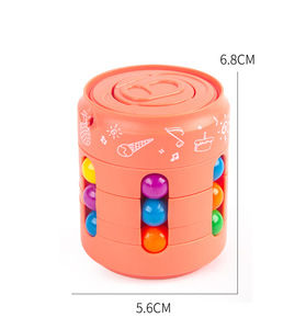 Gran oferta, Cubo de laberinto, rompecabezas, juguete de laberinto, Cubo de frijol UnMagic, juguete giratorio de dedo de plástico educativo para niños, juguete para descomprimir Fidget - Product Image 3