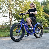Beach Cruiser Ebike gros pneu vélo de saleté électrique entraînement arrière rétro 750w vélo de livraison étape par Ebike