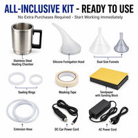 Kit de polissage de phares de voiture 800G/600ML, liquide de restauration de phares en polymère, kit de réparation et de nettoyage de phares, outil automobile
