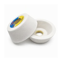 Meule en céramique de corindon blanc vitrifié DONGMA en forme de bol WA46 125mm 45mm 32mm pour le meulage d'outils de coupe OEM
