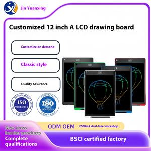 Tampons d'écriture numériques LCD personnalisés de 12 pouces petit stylo de carte de tableau noir pour l'écriture manuscrite et le cadeau de dessin de graffiti de mémo d'enfants - Product Image 4