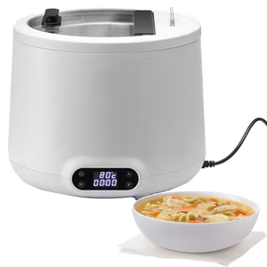 Uniq 500W <b>Soup</b> <b>Kettle</b> 8L With LCD Display Heats Broth 35-85C White Dia 36.6x32.5H cm - Product Image 1