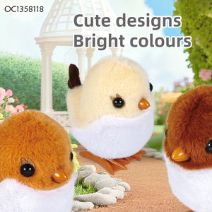 Fabricants de jouets d'animaux à remonter en peluche, oiseaux sauteurs intéressants avec tourterelle intégrée - Product Image 4