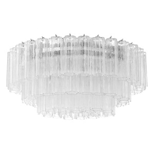 Lustre de salon à grandes étages <span class=keywords><strong>en</strong></span> verre de Murano texturé, 16 lumières, 32 pouces, forme d'étoile arrondie multicolore, éclairage de plafond encastré - Product Image 3