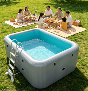 <span class=keywords><strong>Piscine</strong></span> gonflable d'extérieur Drop Stitch, <span class=keywords><strong>piscine</strong></span> hors sol pliable de 3m, 4m, <span class=keywords><strong>5m</strong></span> de diamètre pour la famille et le jardin - Product Image 1