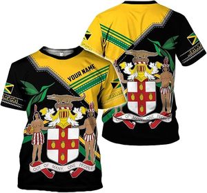 Summer Jamaica Flag Lion 3d Printed Men's <strong>Top</strong> T-shirt Jamaica Flag Graphic T Shirt for Men <strong>Jamaican</strong> National - Product Image 2
